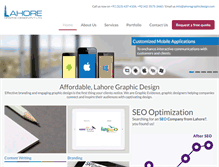 Tablet Screenshot of lahoregraphicdesign.com